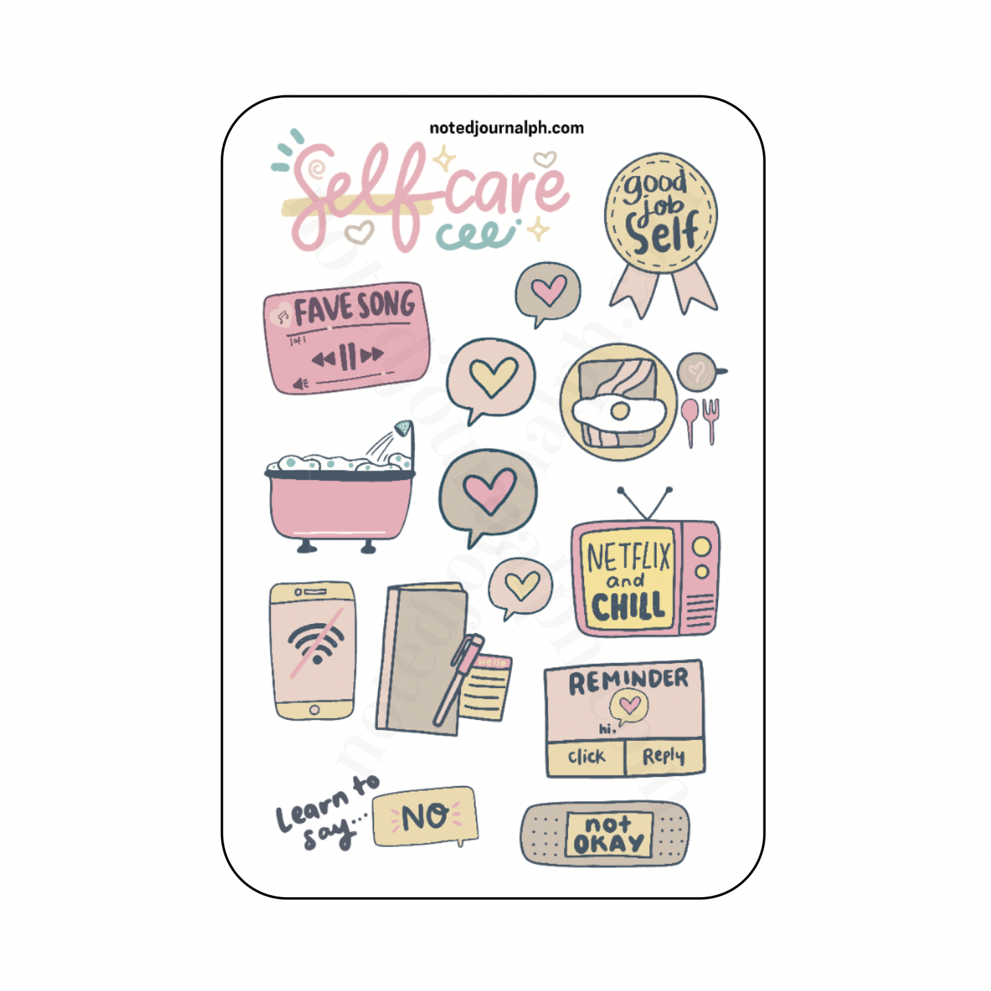 Self-care Sticker Sheet