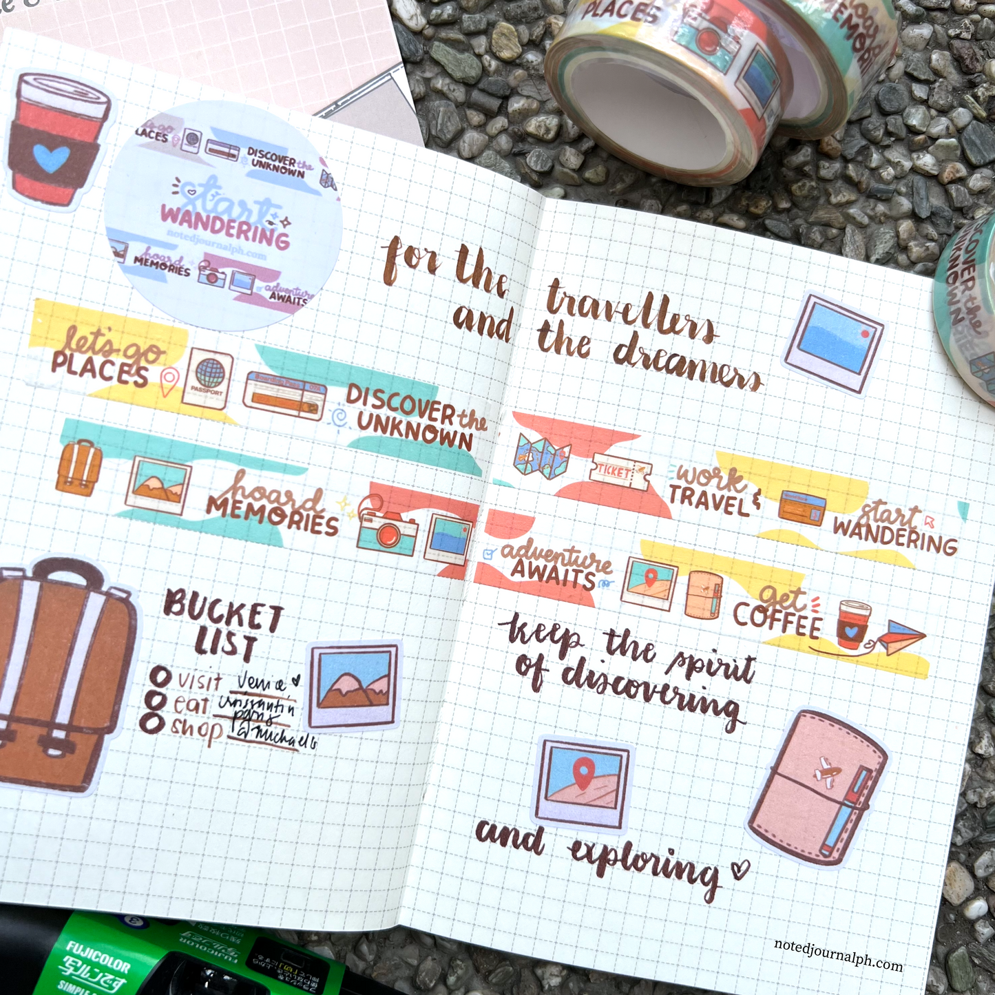 Start Wandering washi tape