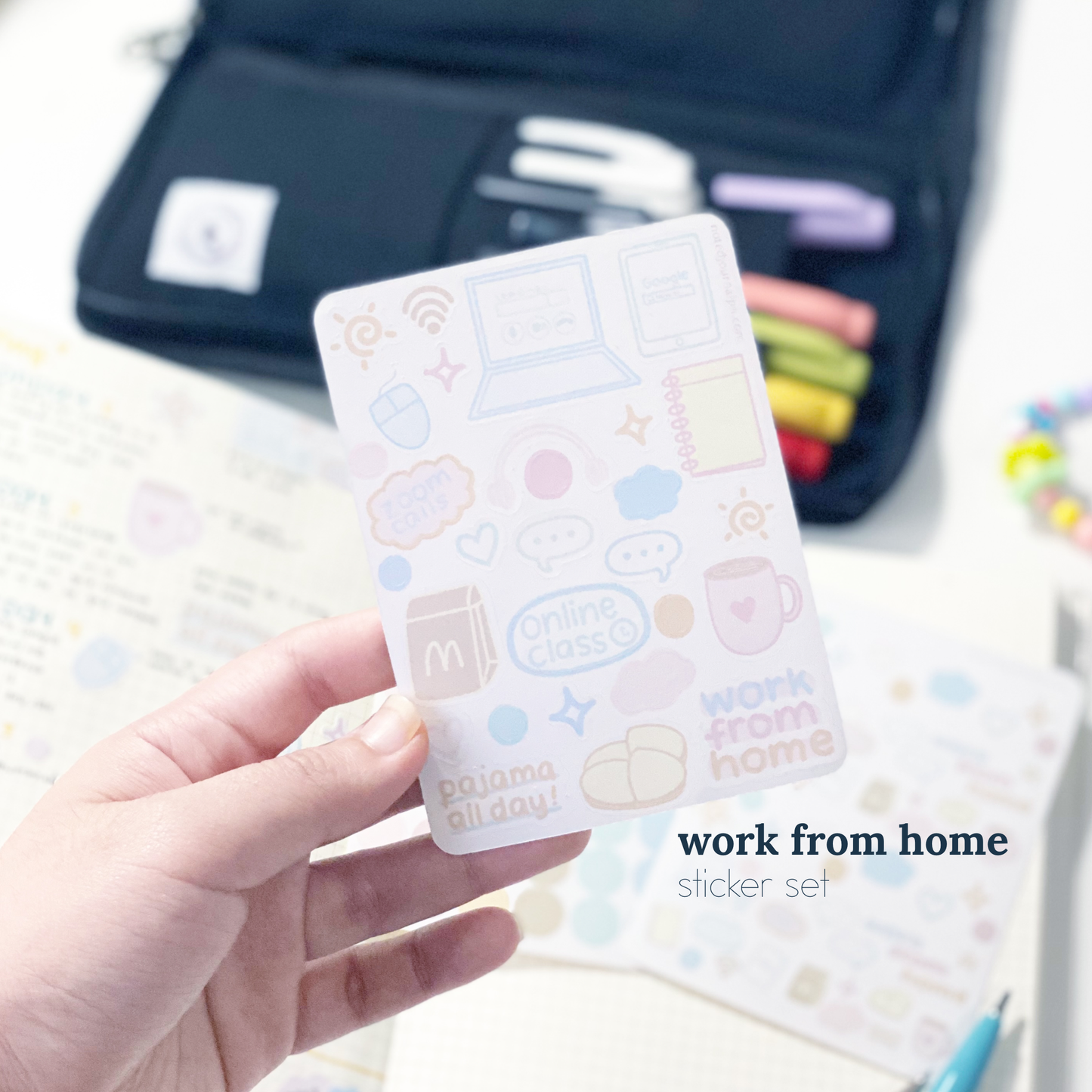 Work From Home Sticker Set (3pcs)