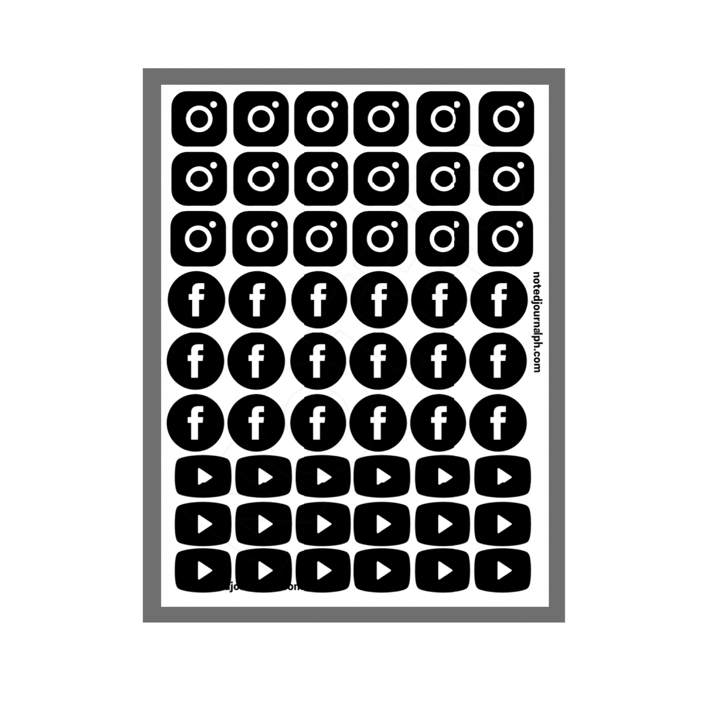 Socials Sticker Sheet