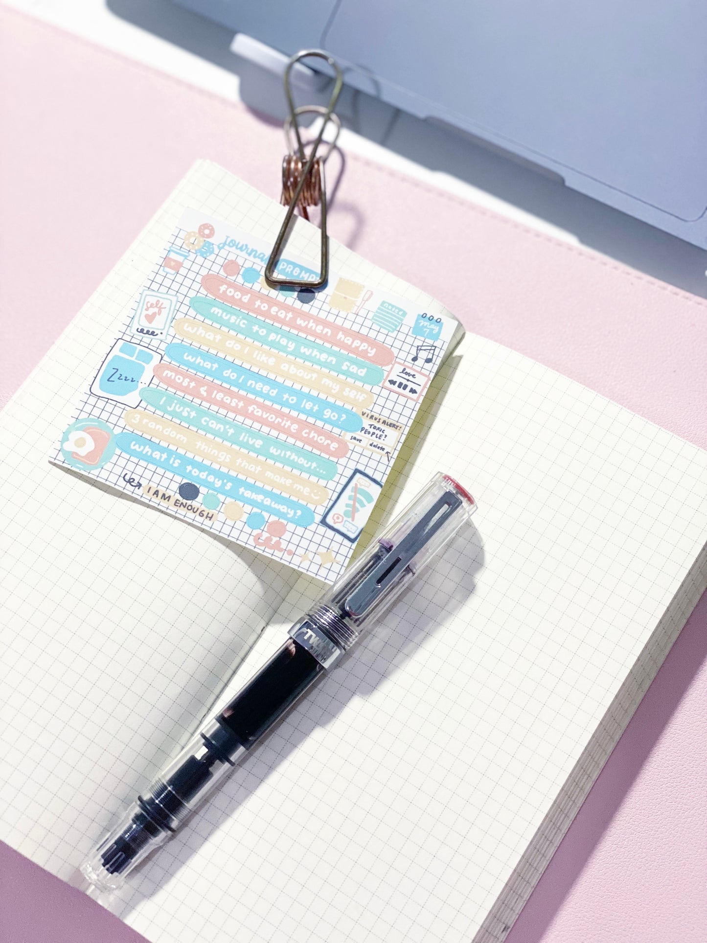 Journal Prompts Sticker Sheet