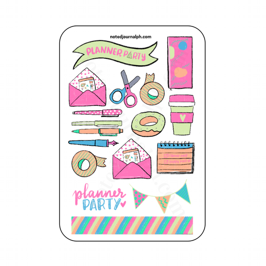 Planner Party Sticker Sheet