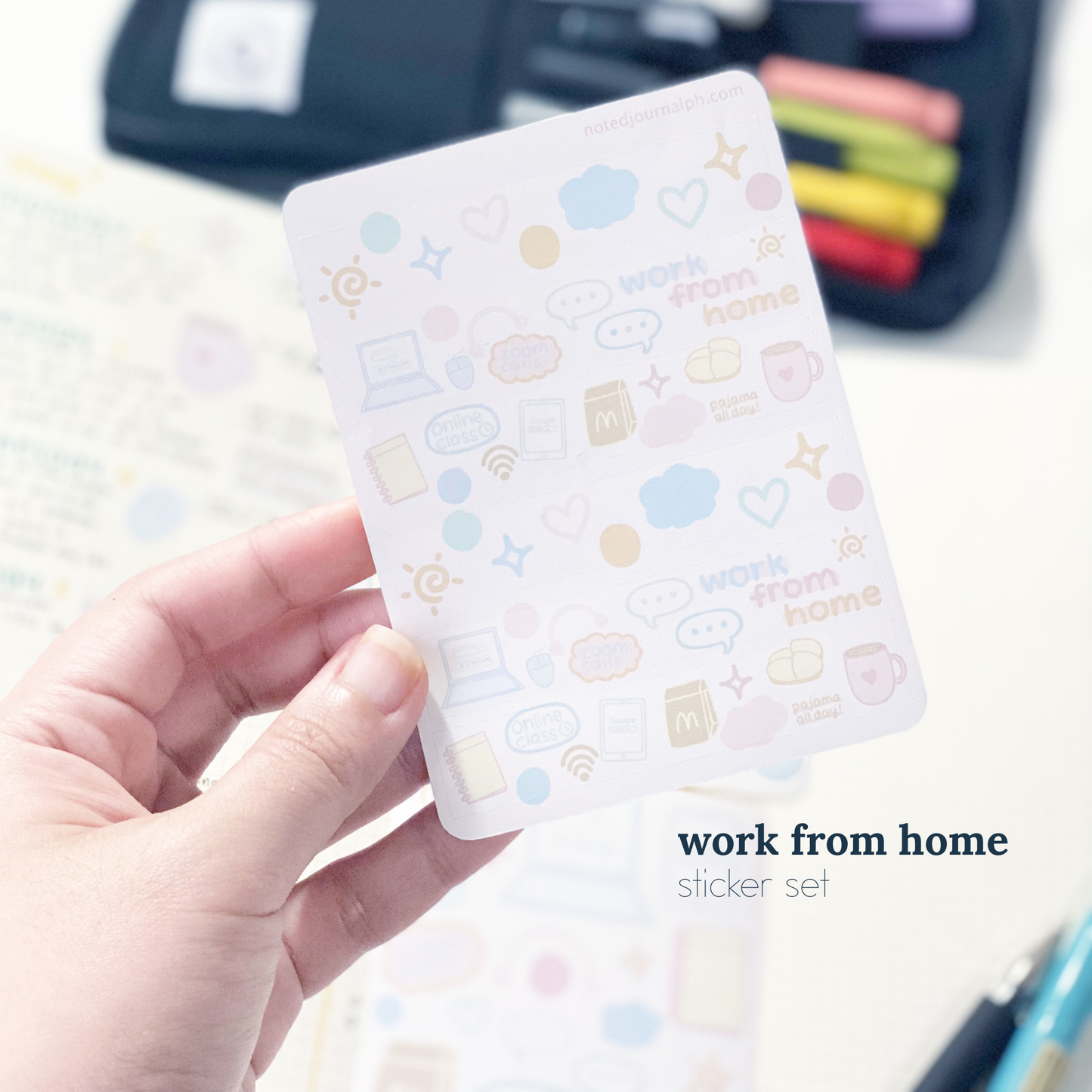 Work From Home Sticker Set (3pcs)