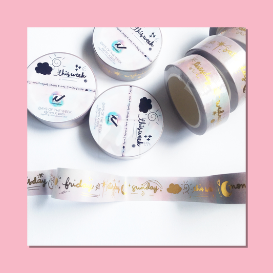 Days Of The Week Washi Tape