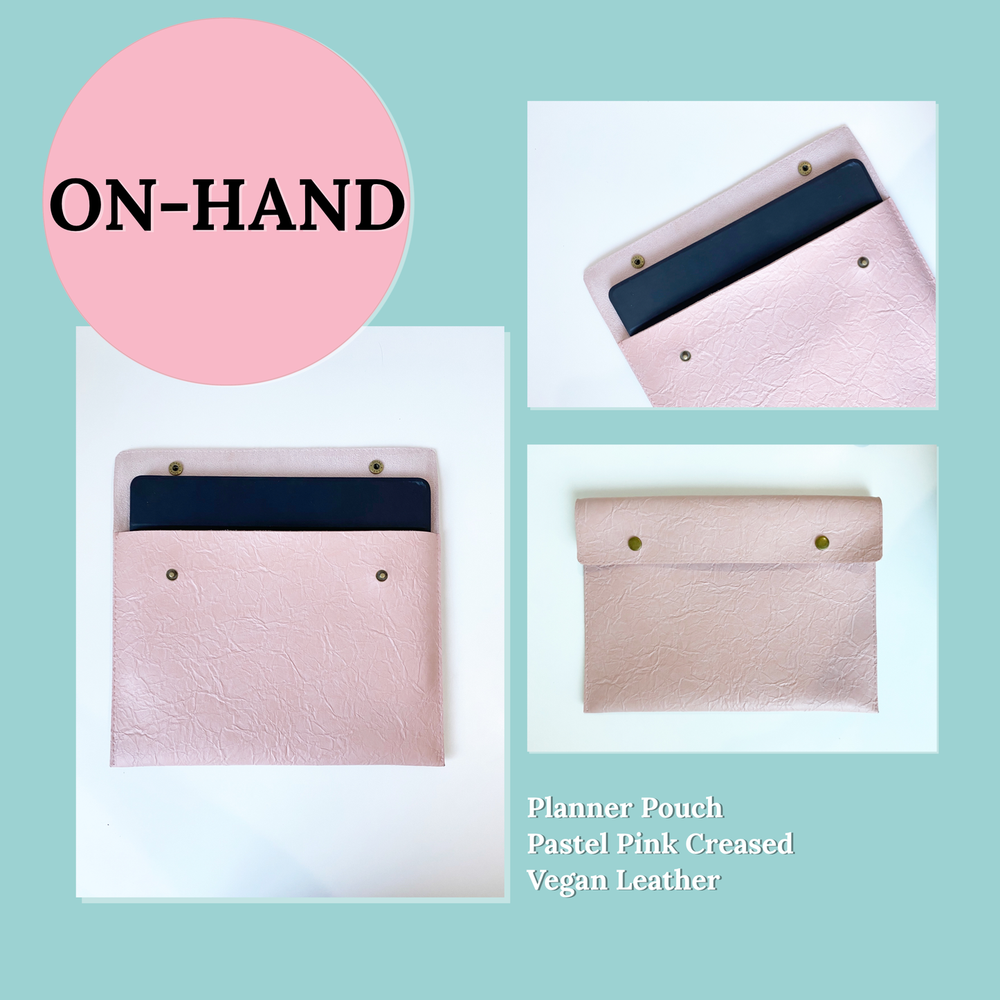 Planner Pouch in Pastel Pink