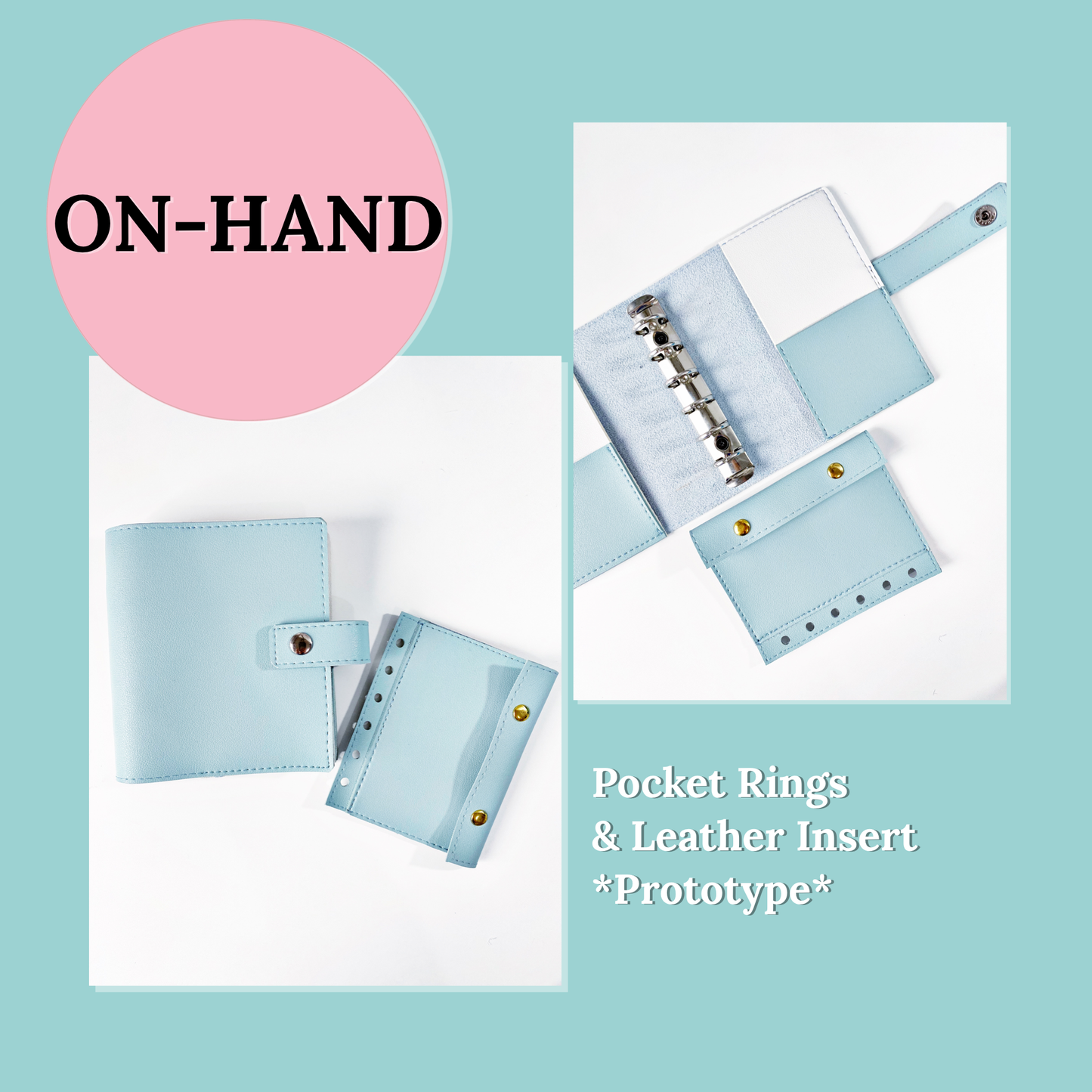 Pocket Rings Wide + Leather Insert Combo