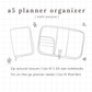 A5 Planner Organizer