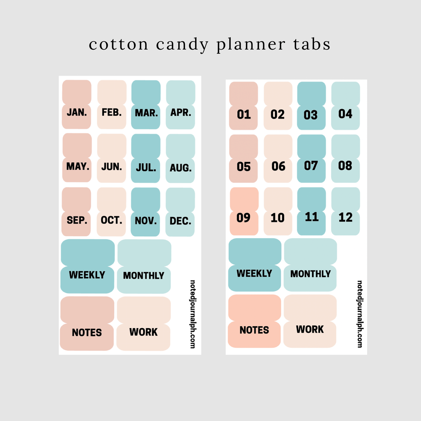 Planner Tabs (Waterproof)