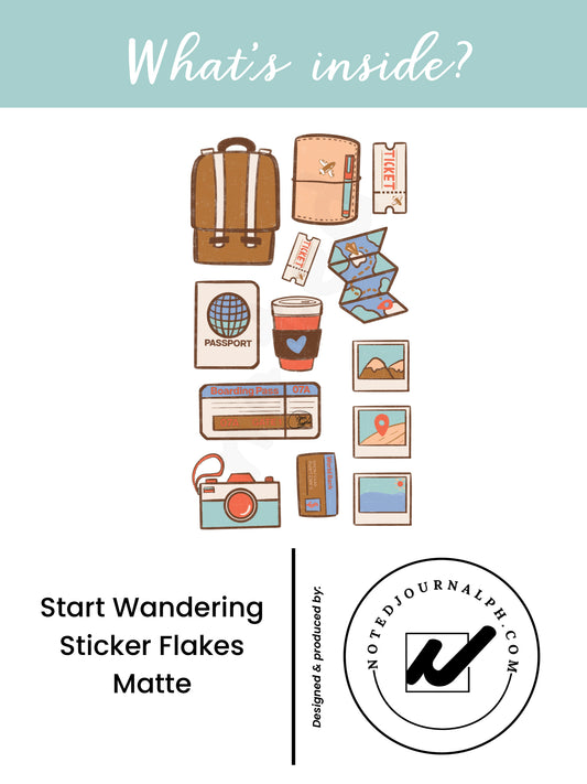 Start Wandering! Sticker Flakes