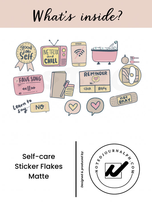 Self Care Sticker Flakes