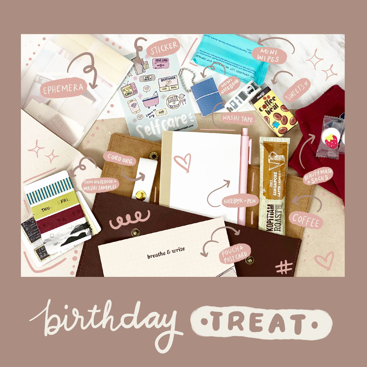 Journal Kit x Self-treat Package (Birthday Exclusive)
