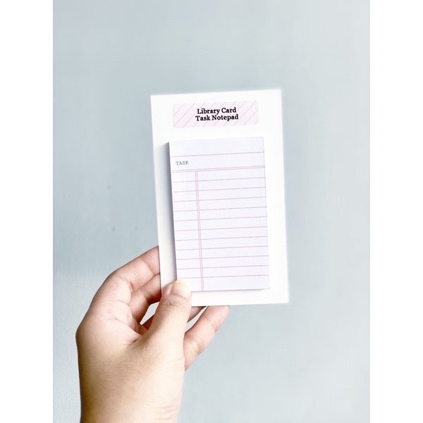 Library Card Task Notepad