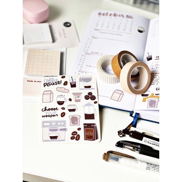 Coffee Please Sticker Sheet